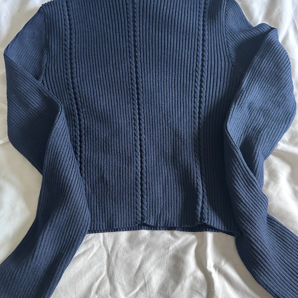 Navy Blue Women's Sweater turtleneck